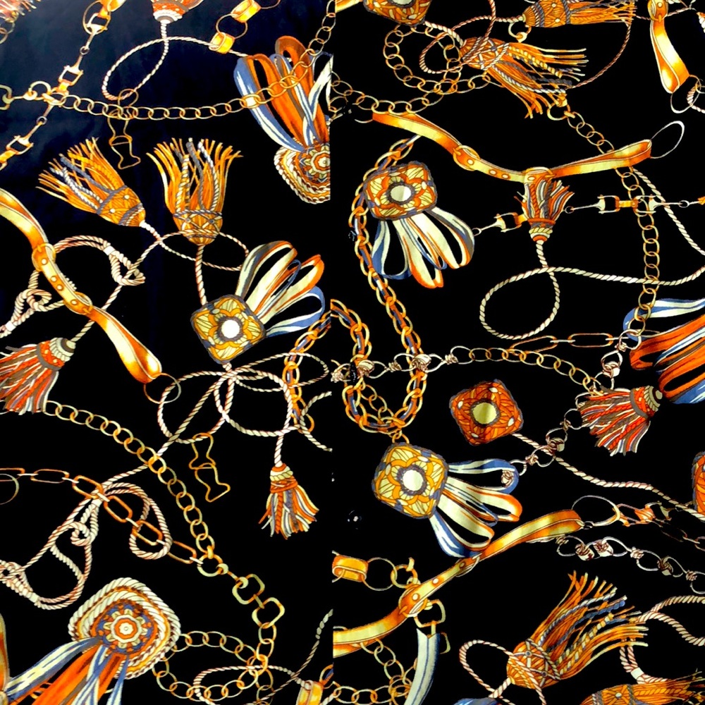 Denim and Flower shirt men dress